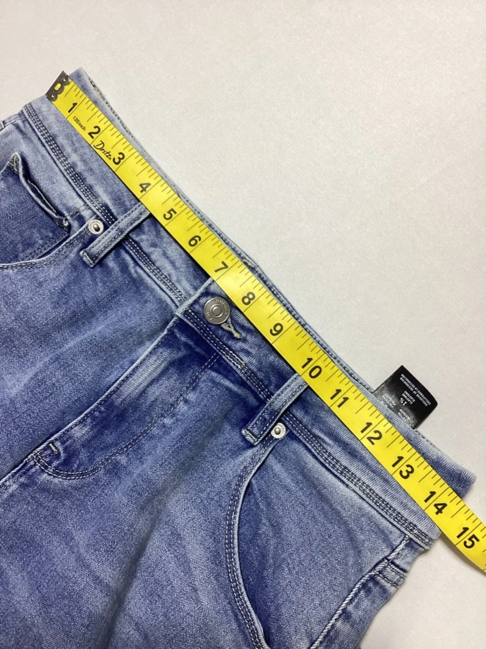Hudson Jeans Straight-Leg Flap Pockets Mid Wash Women’s Jeans